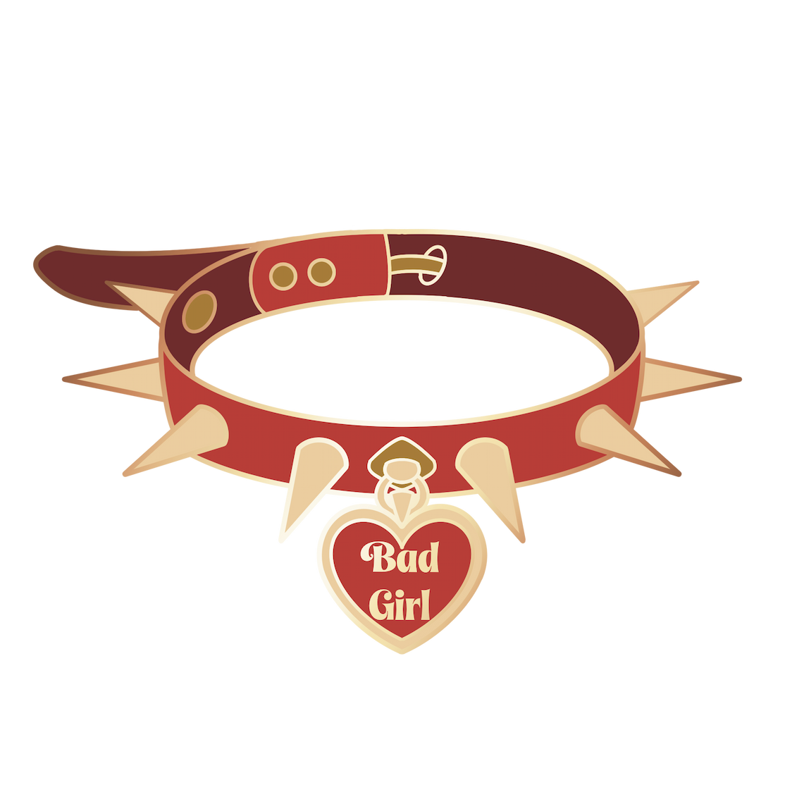 Bad Girl choker pin