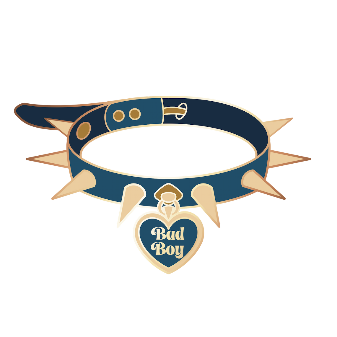 Bad Boy choker pin