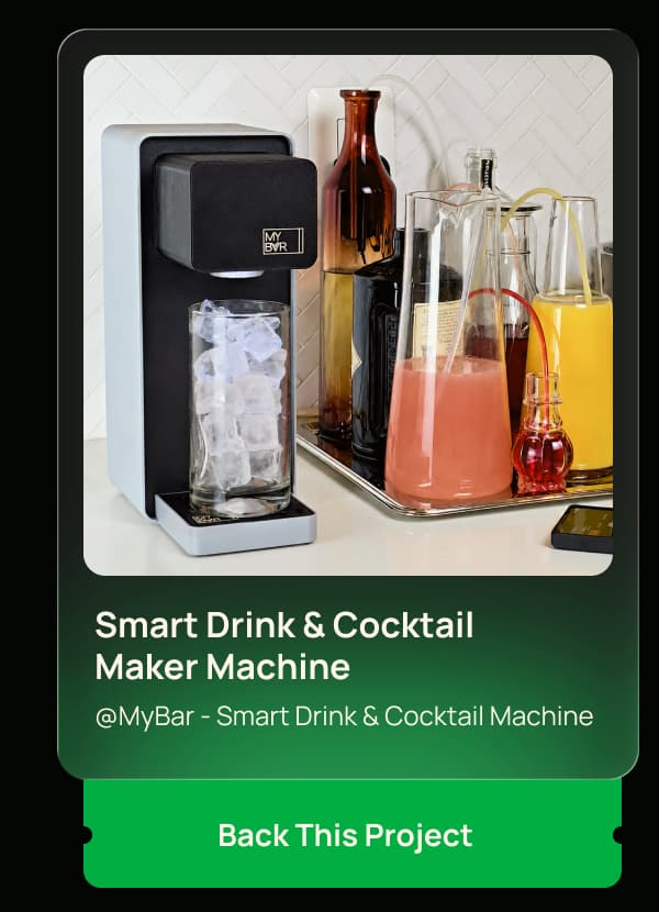 Smart Drink & Cocktail Maker Machine @MyBar - Smart Drink & Cocktail Machine