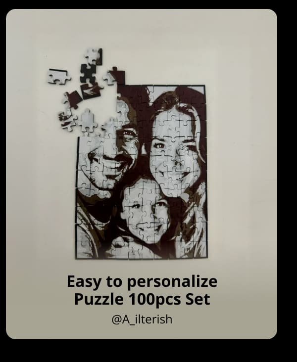Piece your memories together: Click to customize your exclusive 100-piece family photo puzzle.
