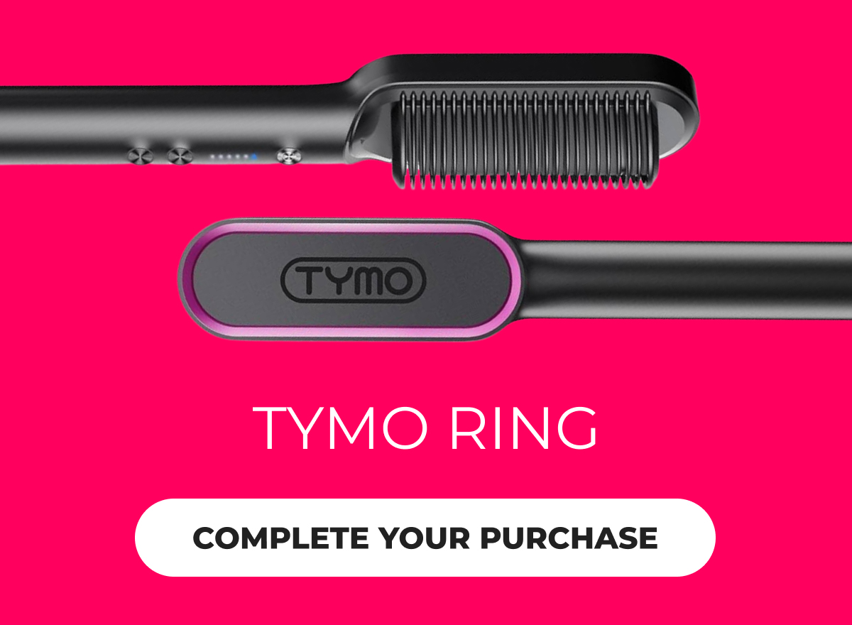TYMO RING hair straightening comb / 2-in-1 straightening & curling tool (anti-scald shell)