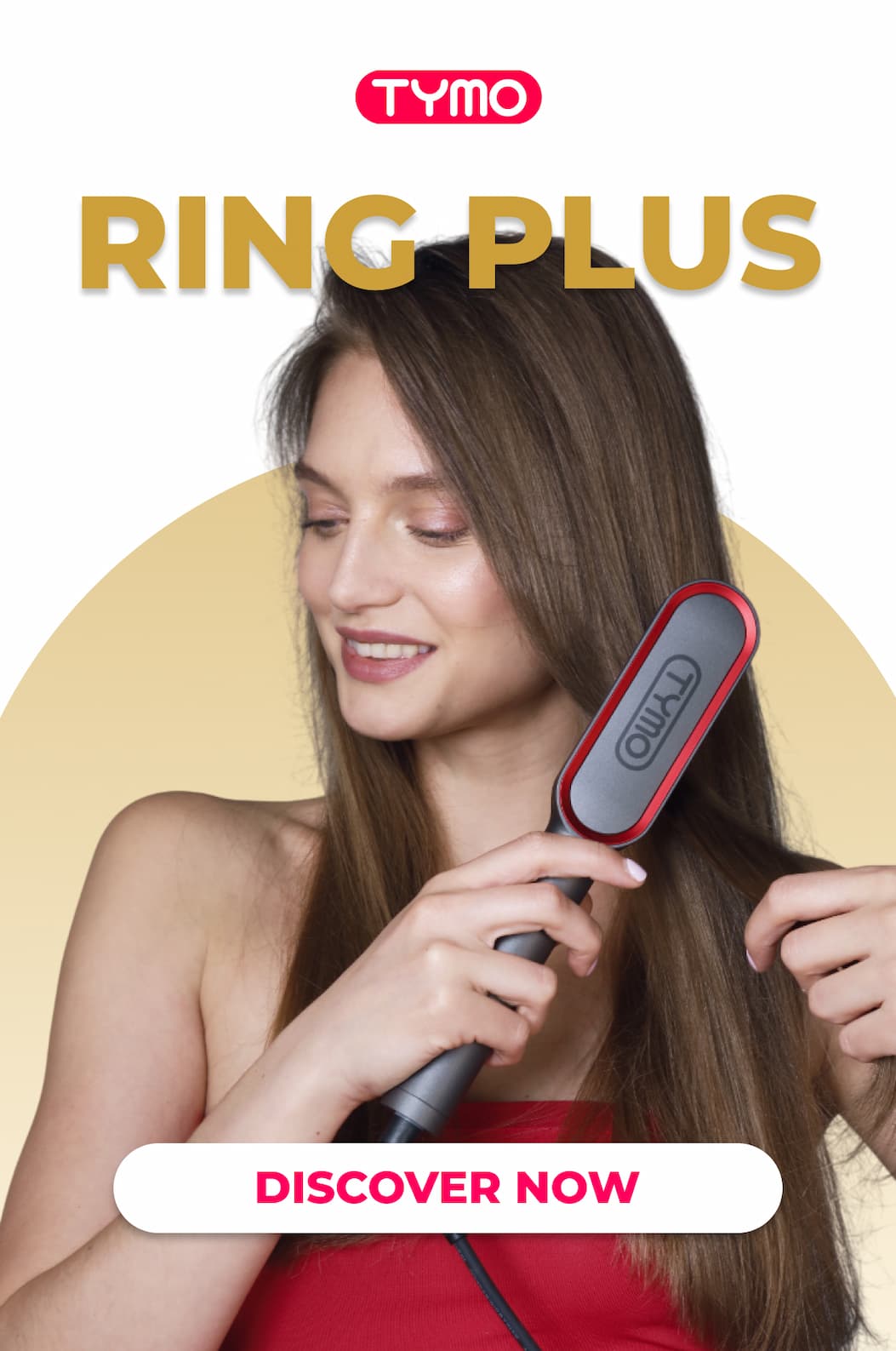 TYMO RING PLUS hair curling/styling tool (hair curler + styling brush)