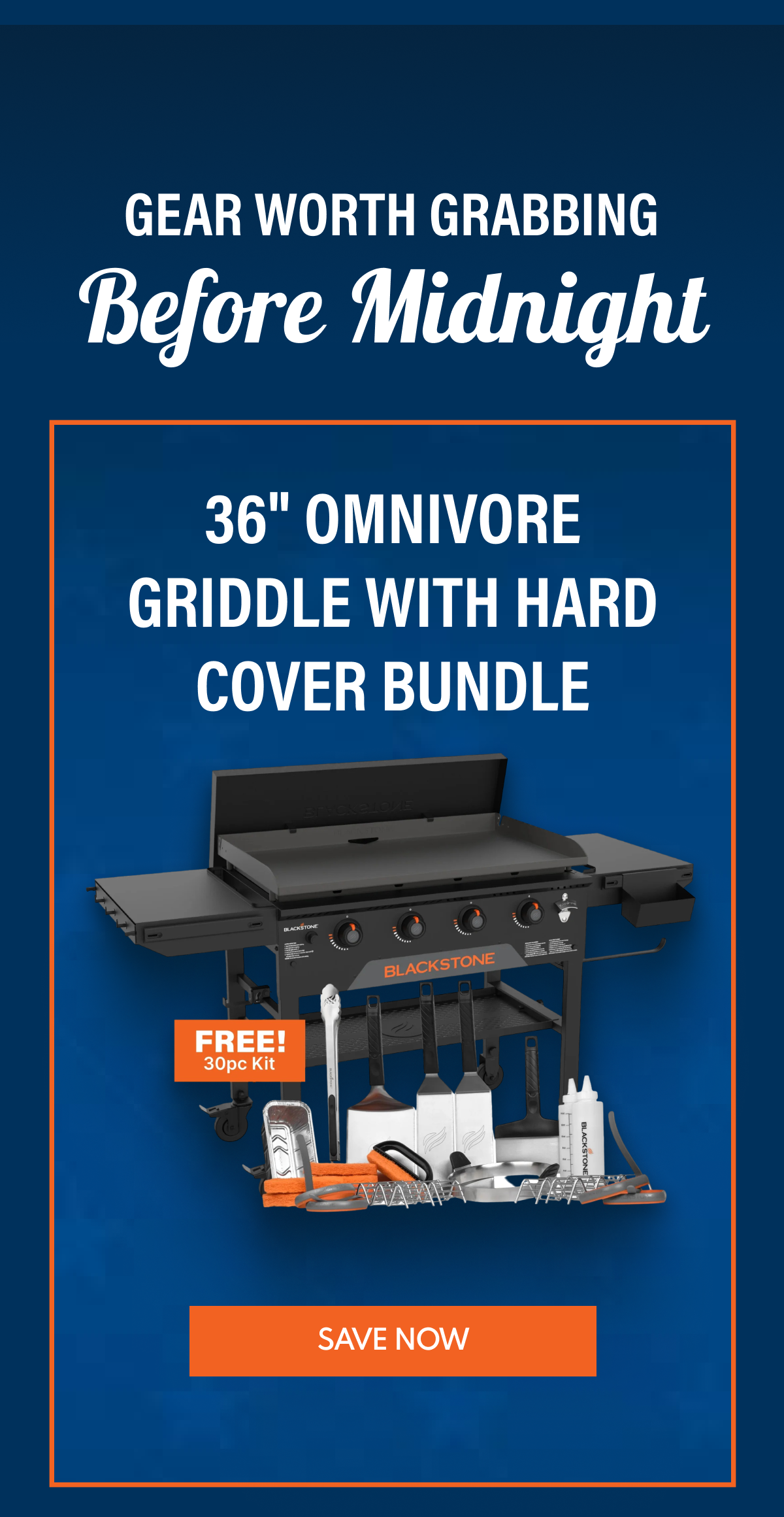 36" Omnivore Griddle With Hard Cover Bundle