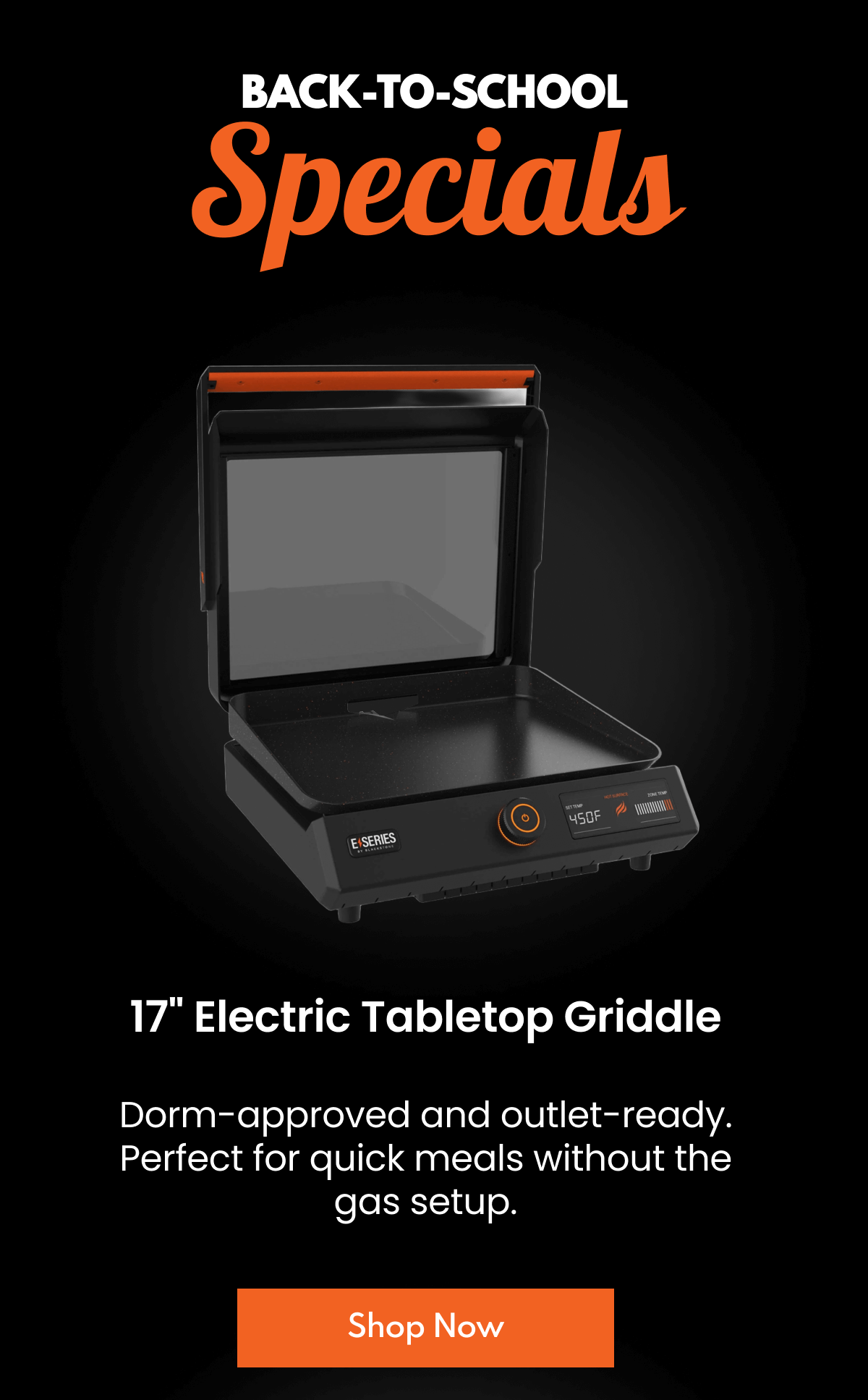 17" Electirc Tabletop Griddle