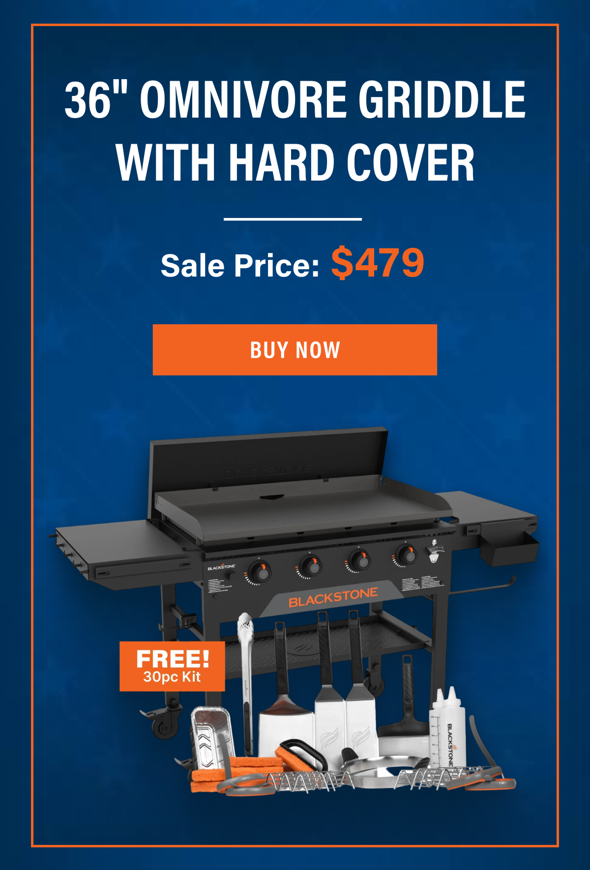 36" Omnivore Griddle with Hard Cover