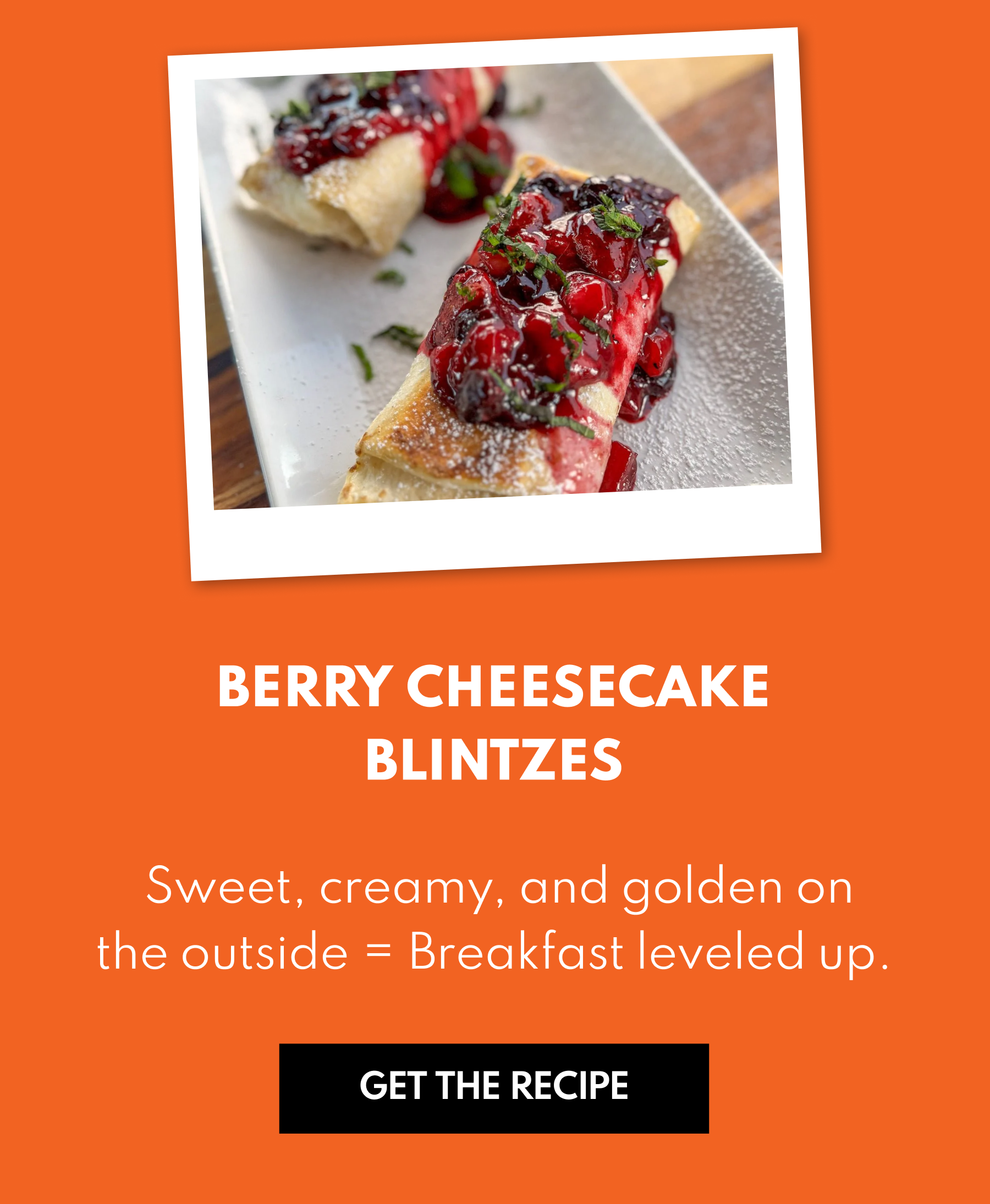 Berry Cheesecake Blintzes
