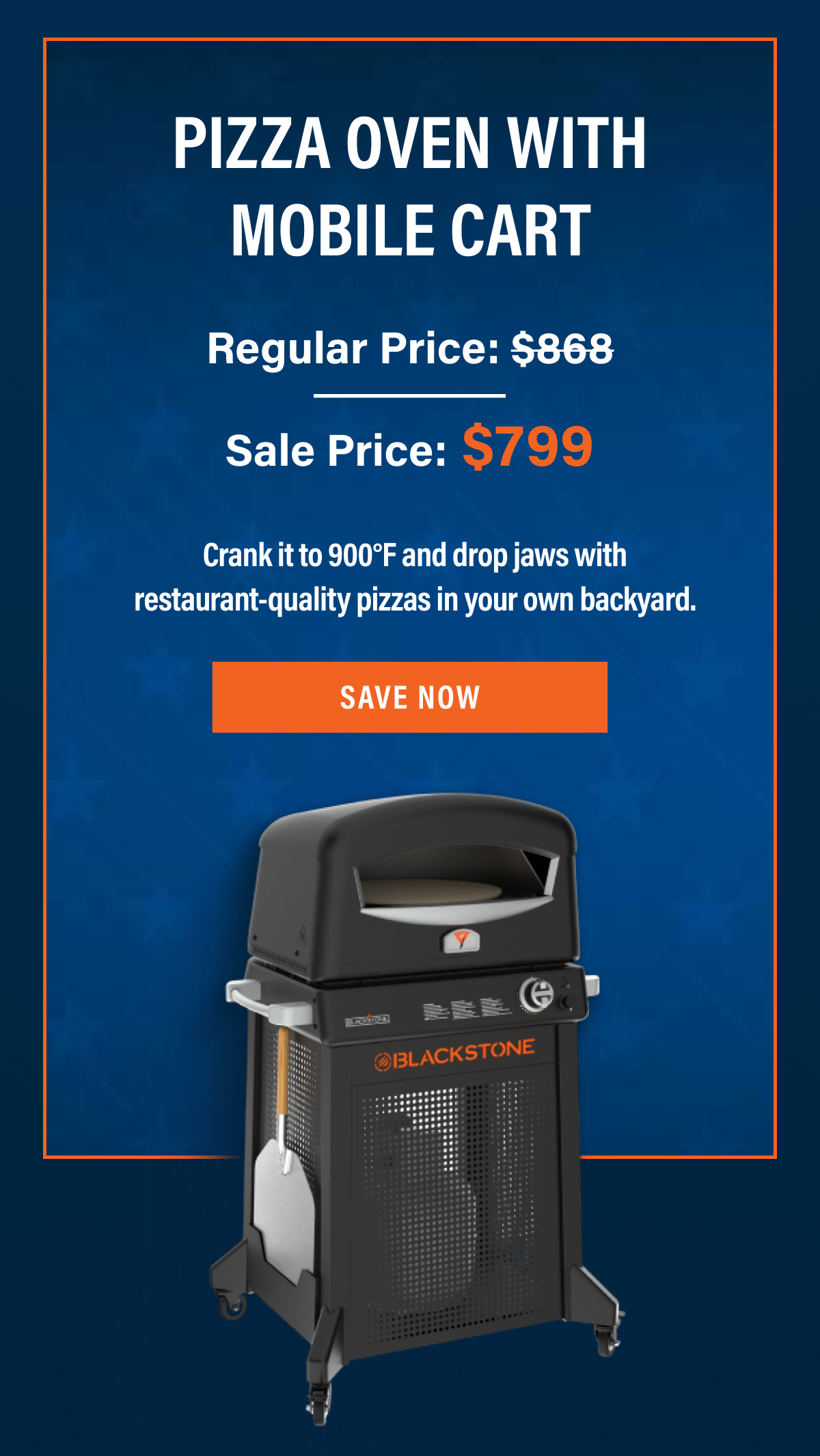 Pizza Oven With Mobile Cart