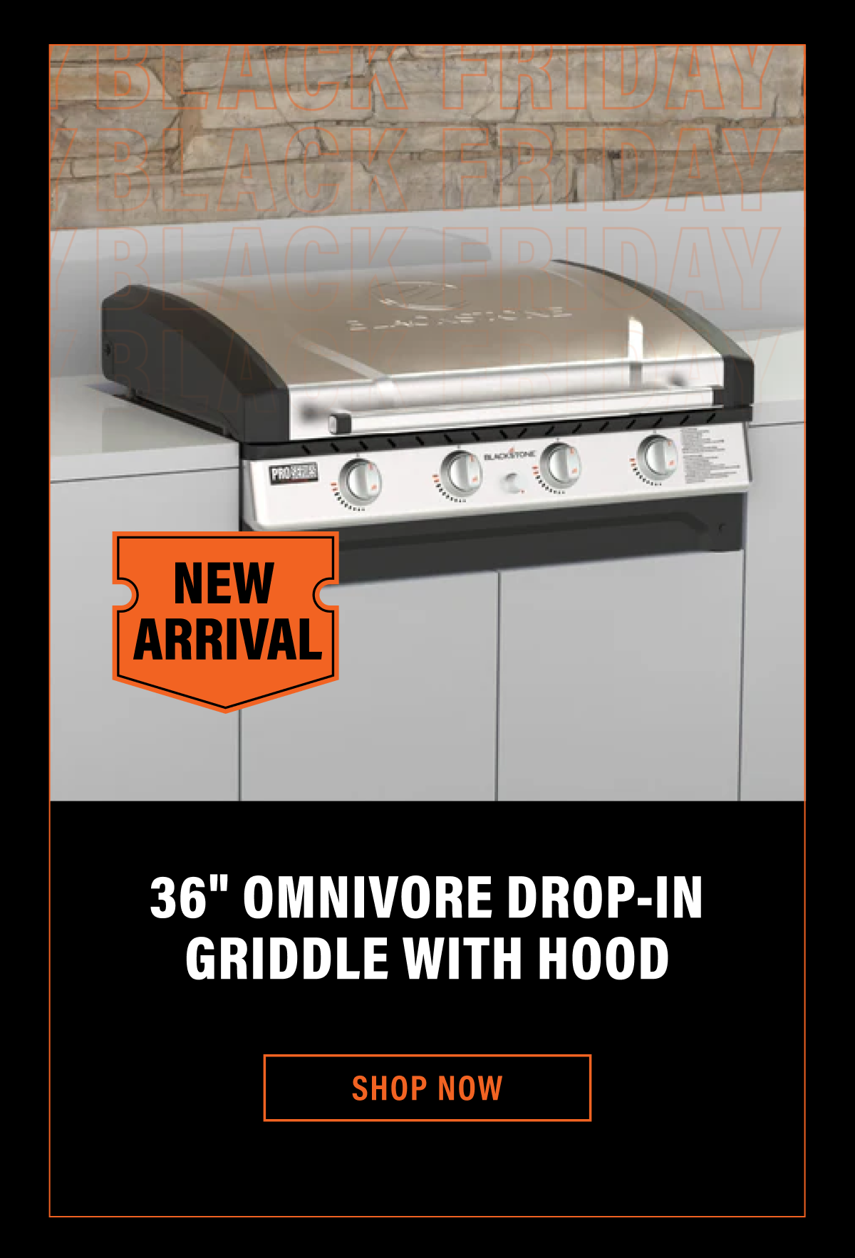 36" Omnivore Drop-In Griddle With Hood