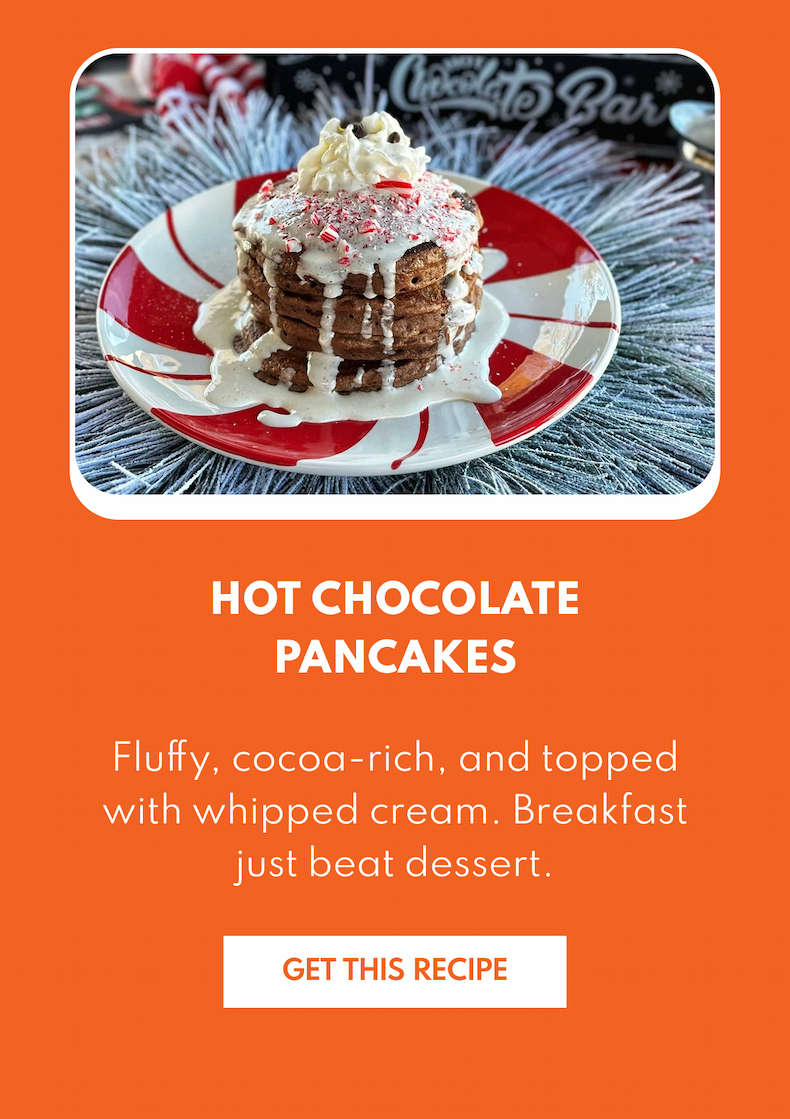 Hot Chocolate Pancakes