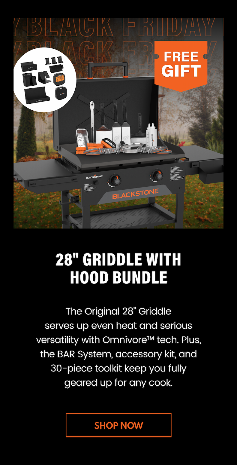 28" Griddle With Hood Bundle