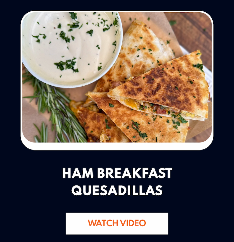 Ham Breakfast Quesadillas