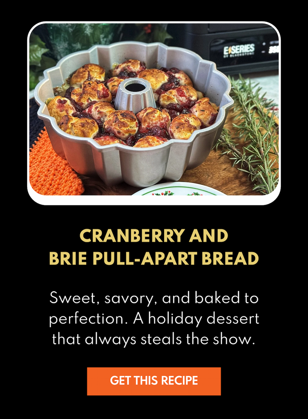 Cranberry and Brie Pull-Apart Bread