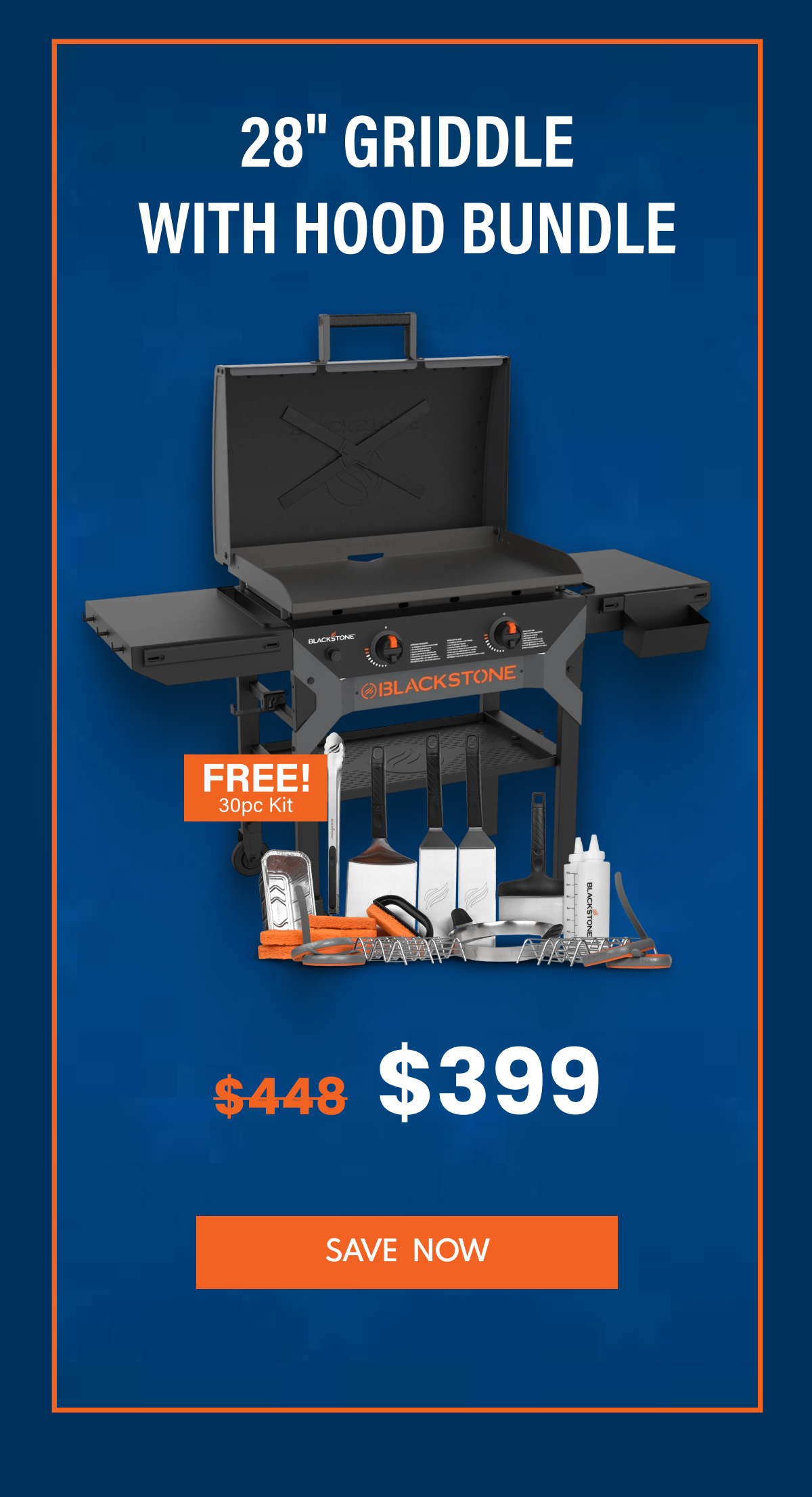 28" Griddle with Hood Bundle