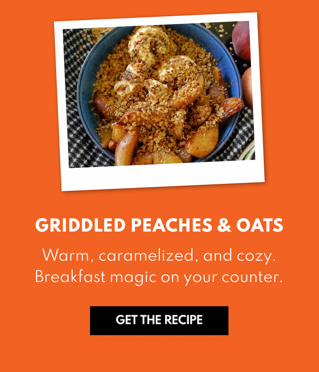 Griddled Peaches & Oats