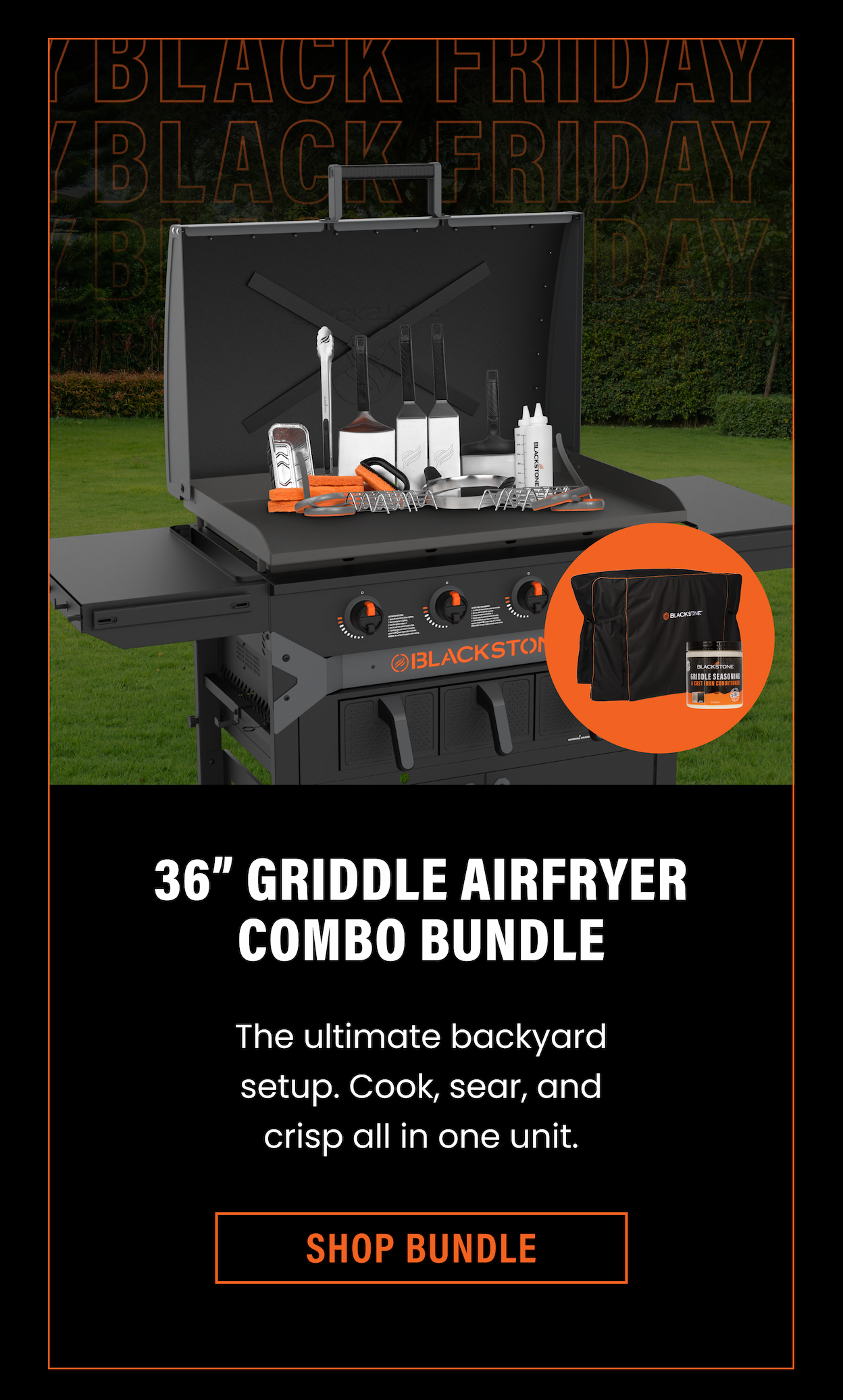 36" GRIDDLE AIRFRYER COMBO BUNDLE