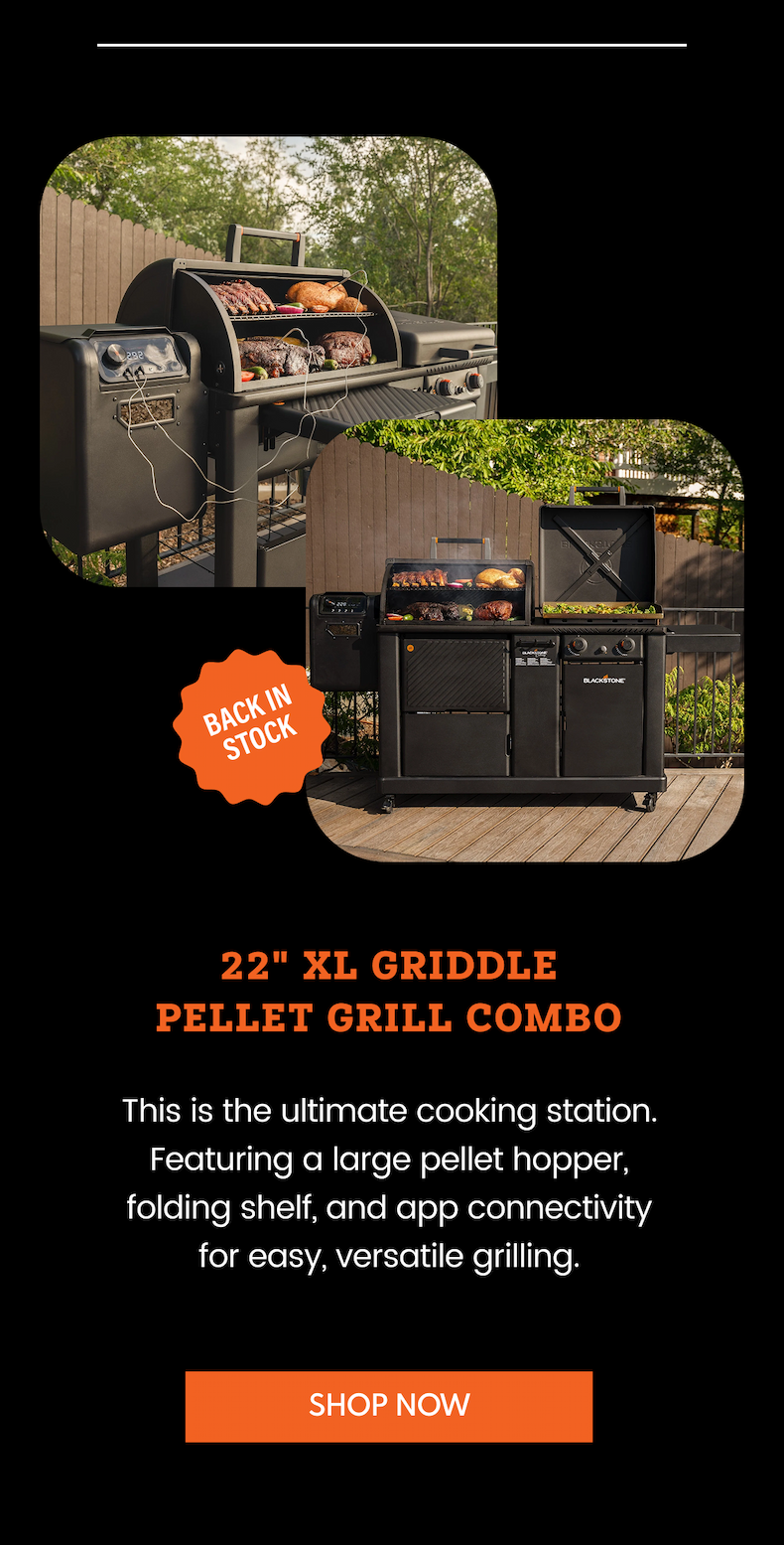 22" XL Griddle Pellet Grill Combo