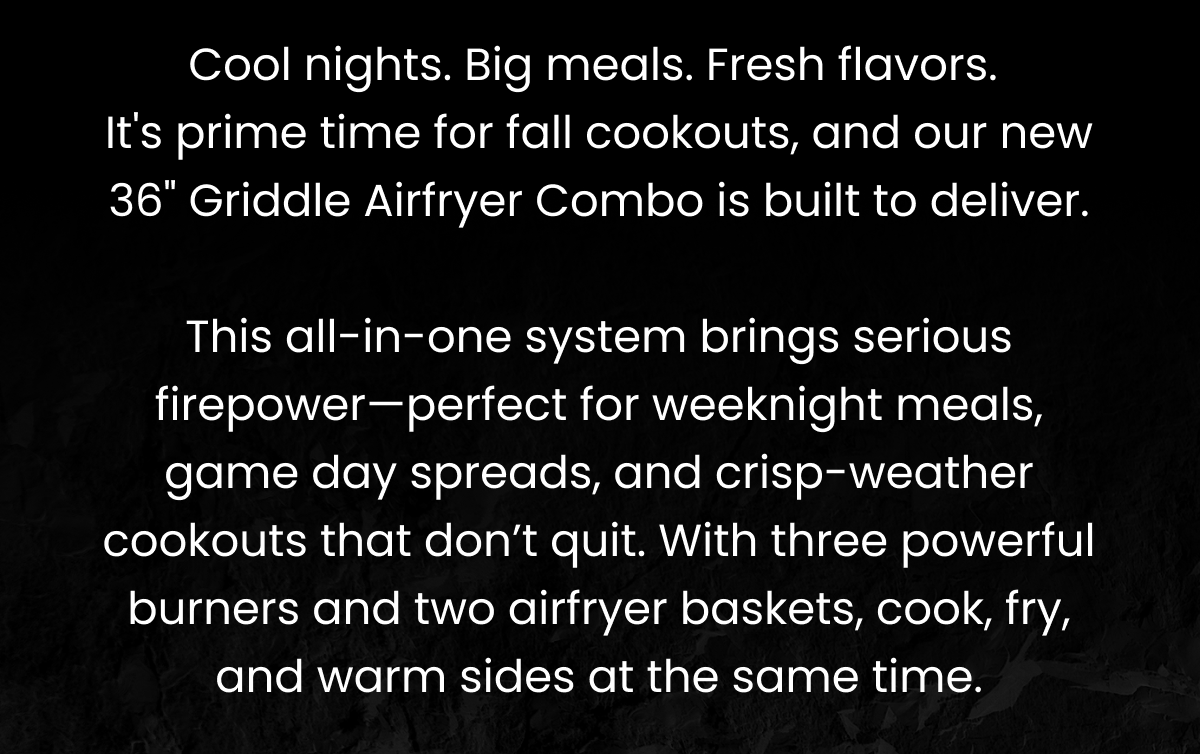Original 36" Griddle Airfryer Combo