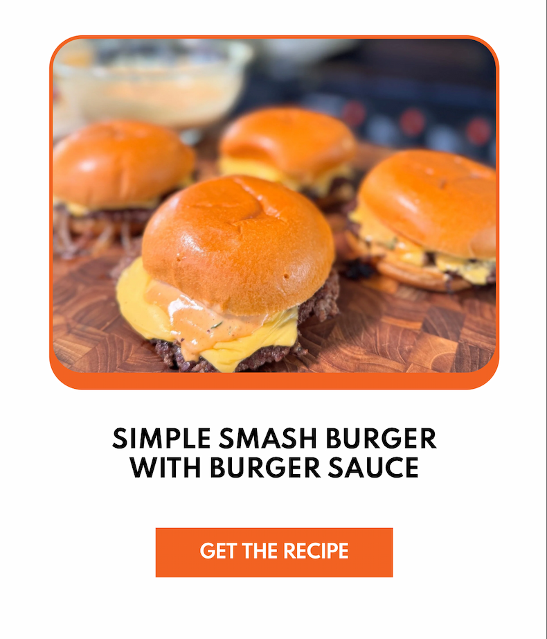 Simple Smash Burger With Burger Sauce