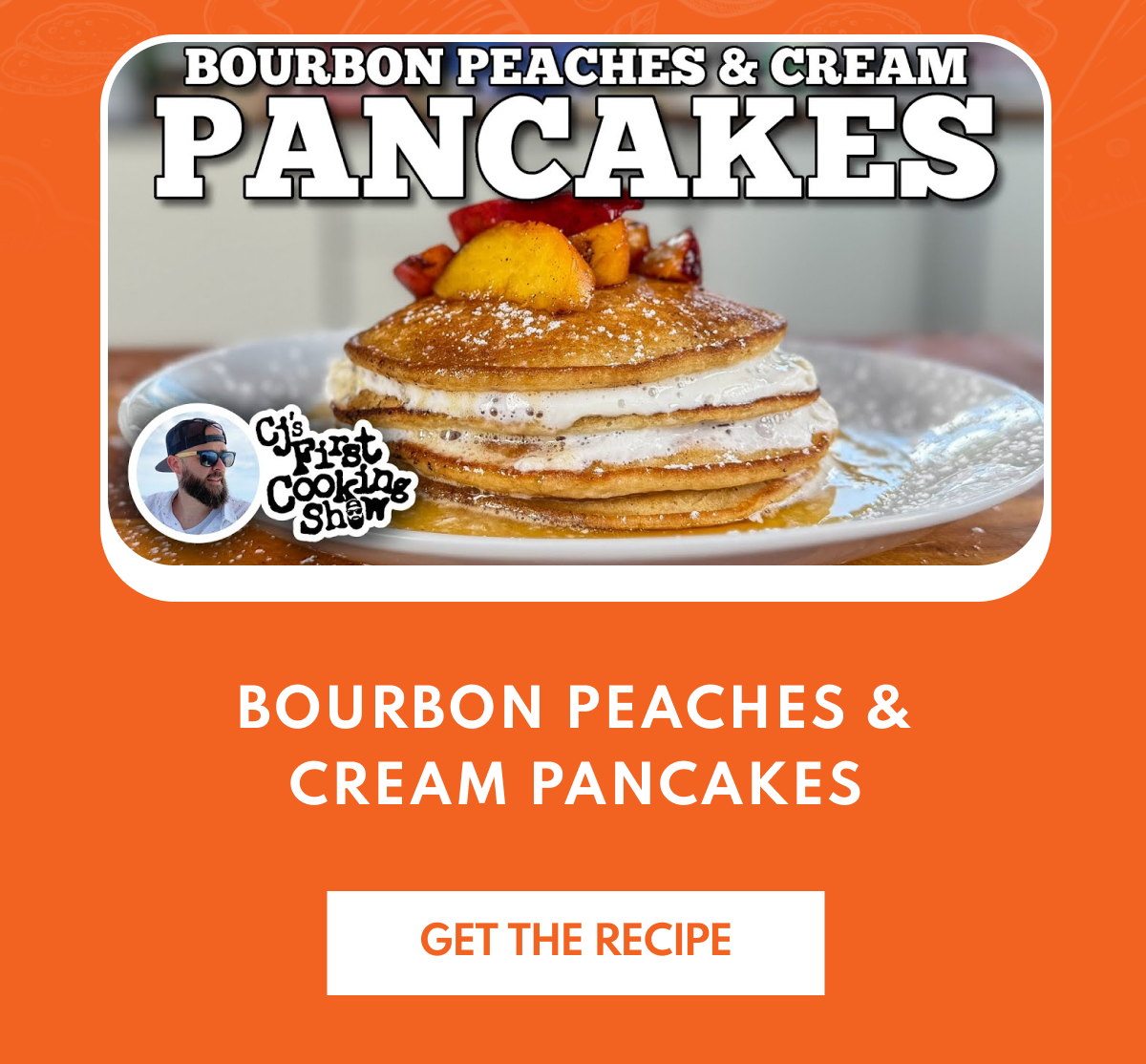 Bourbon Peaches & Cream Pancakes
