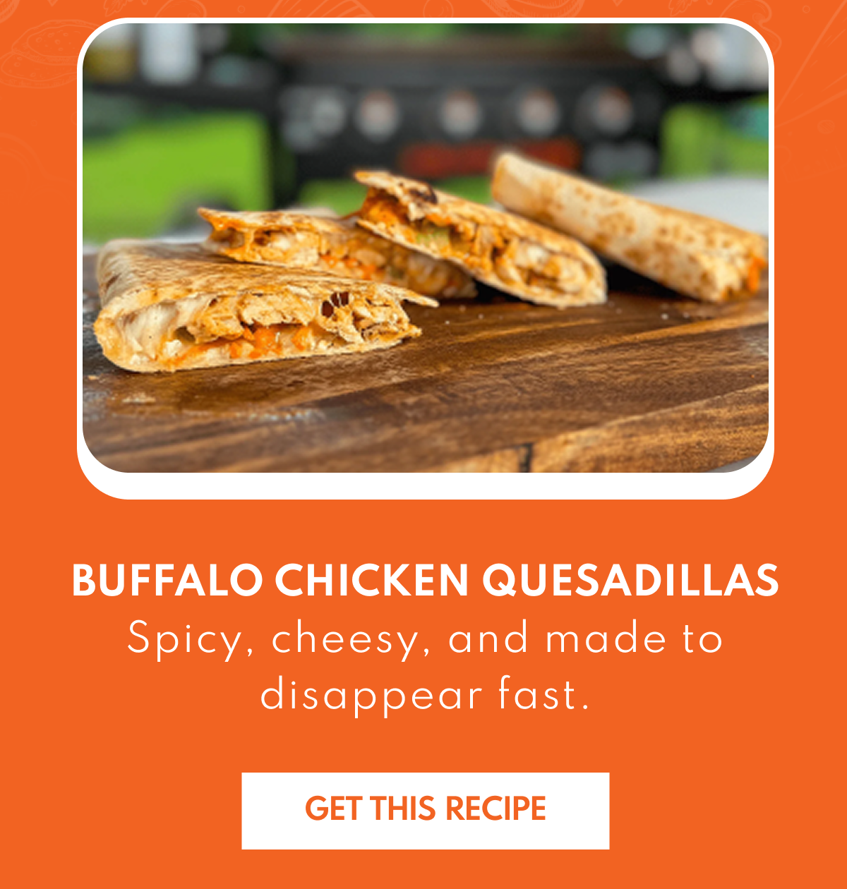 Buffalo Chicken Quesadillas