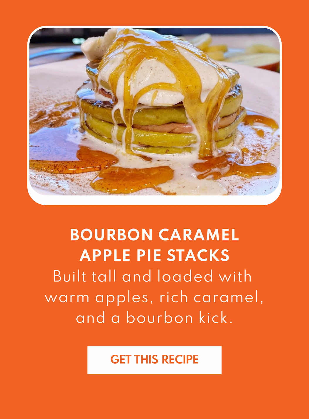 Bourbon Caramel Apple Pie Stacks
