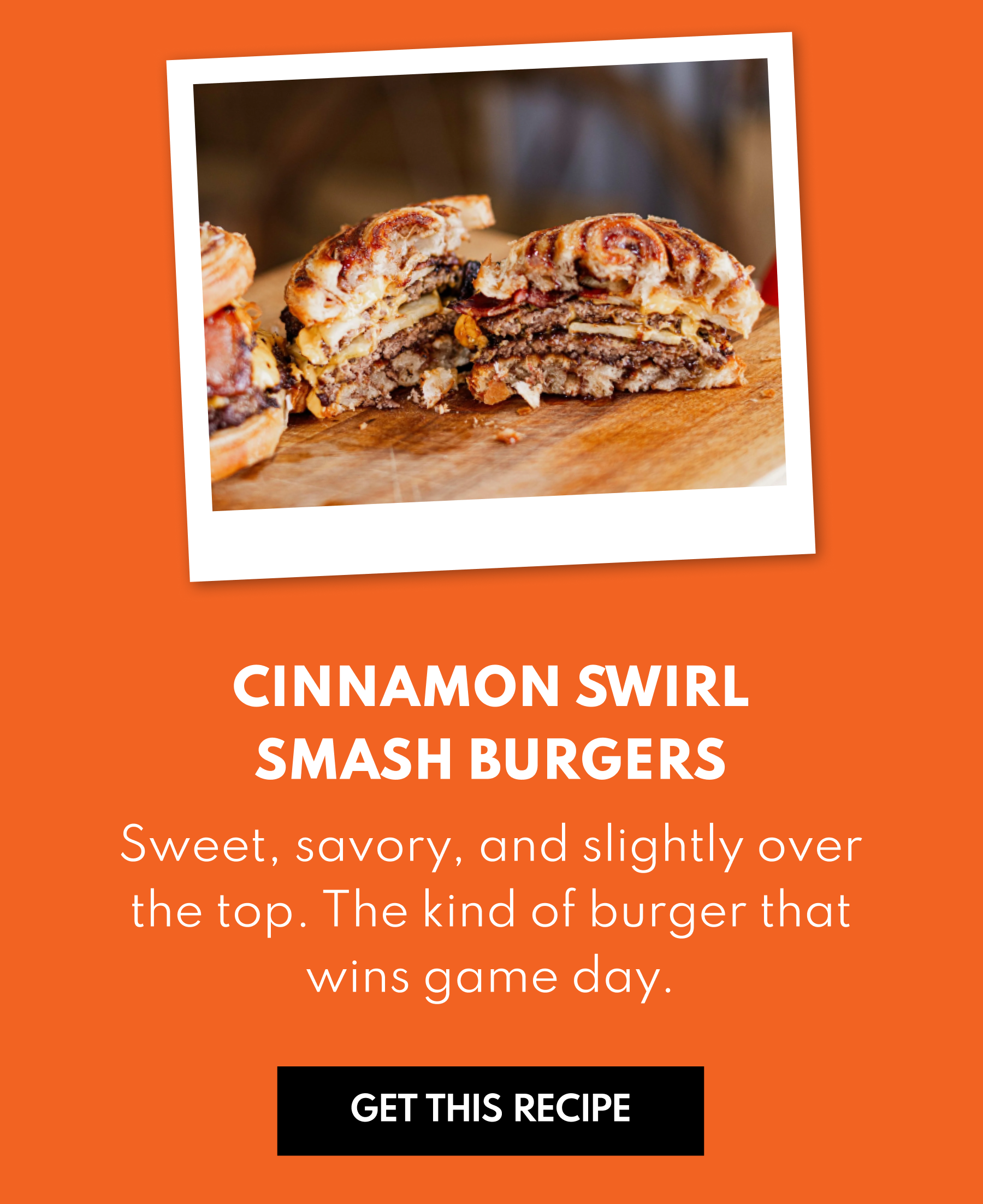 Cinnamon Swirl Smash Burgers