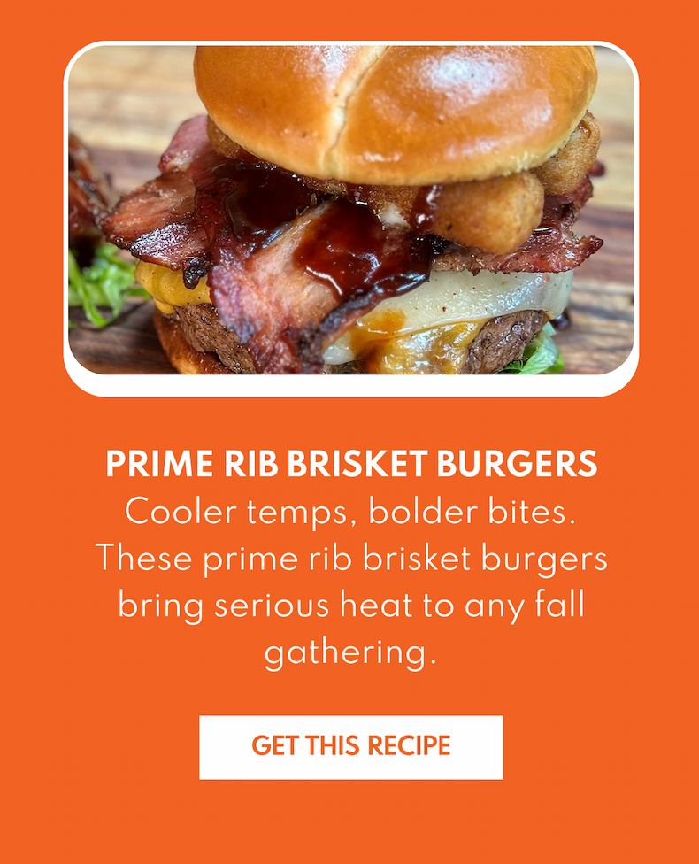 Prime Rib Brisket Burgers