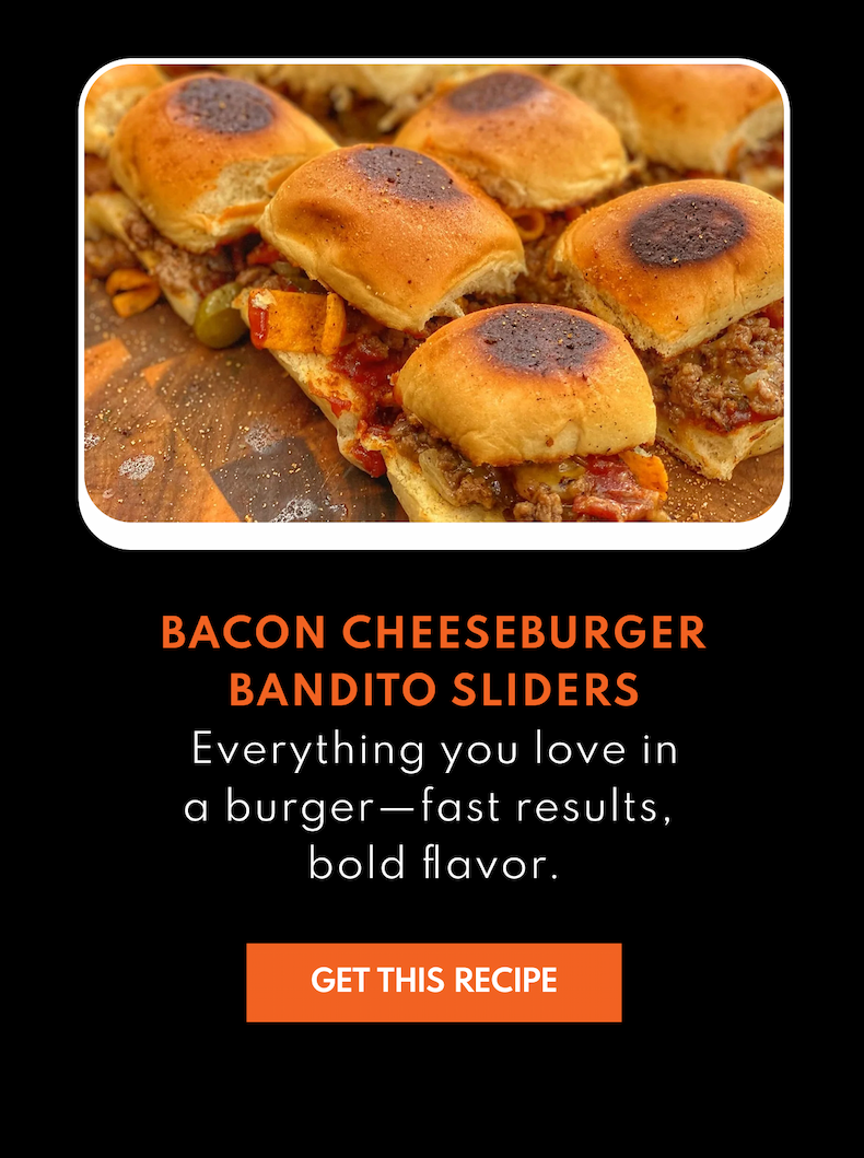 Bacon Cheeseburger Bandito Sliders