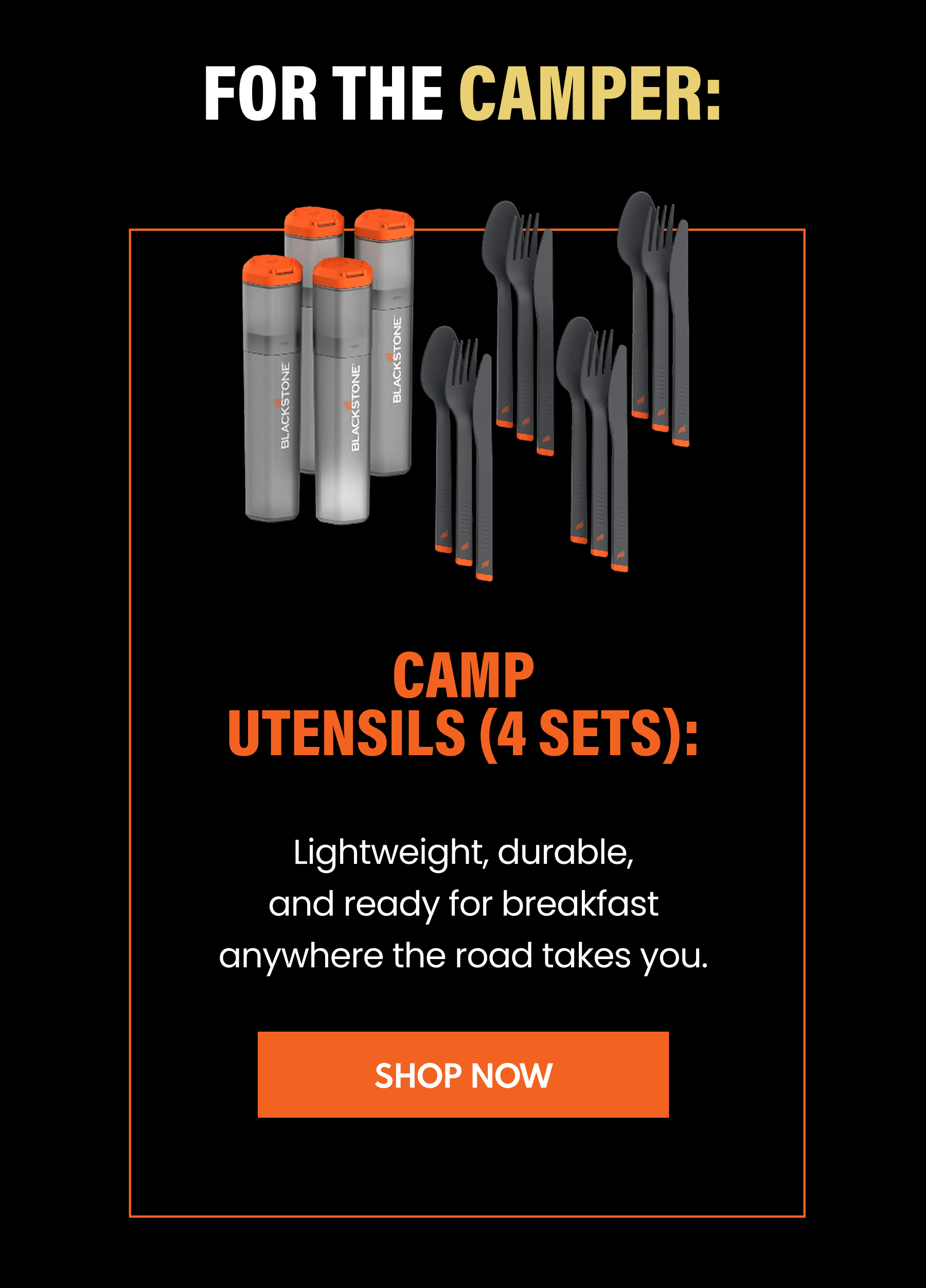 Camp Utensils (4 Sets):
