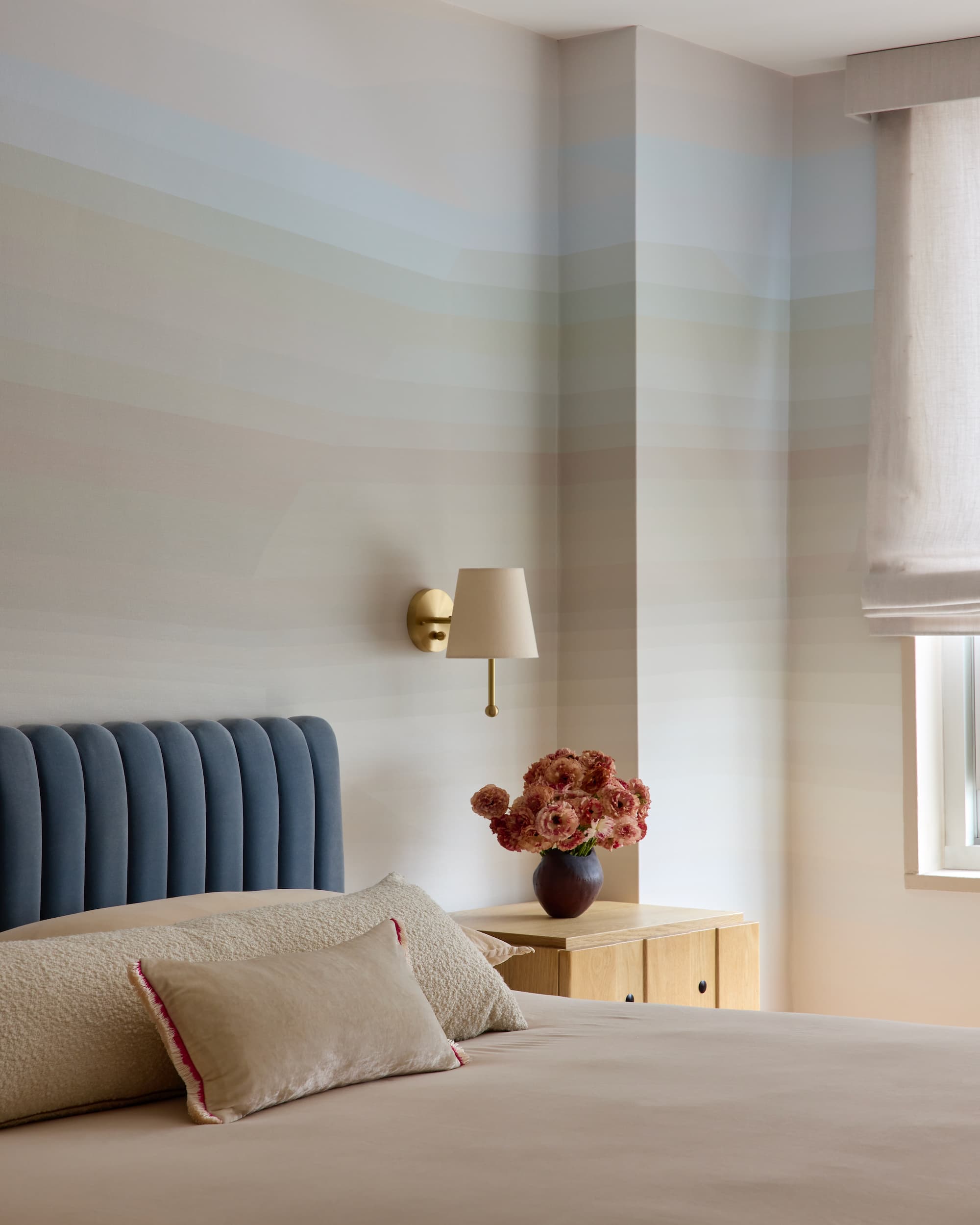 Lenox Hill Bedroom with ALPENGLOW | MICA mural