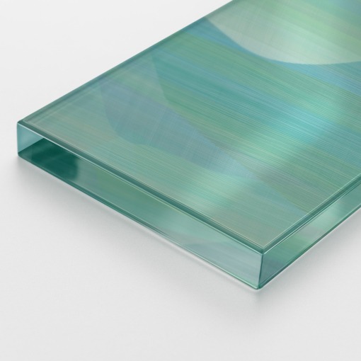Architectural glass panels at Skyline booth