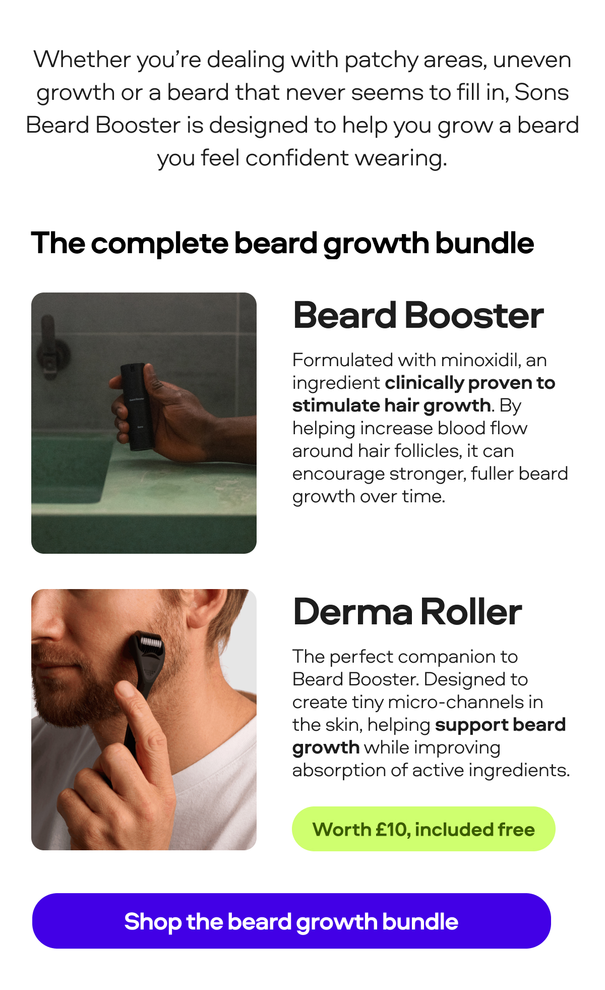Shop the beard growth bundle