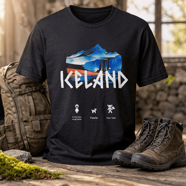 iceland personalized tee iceland personalized tee