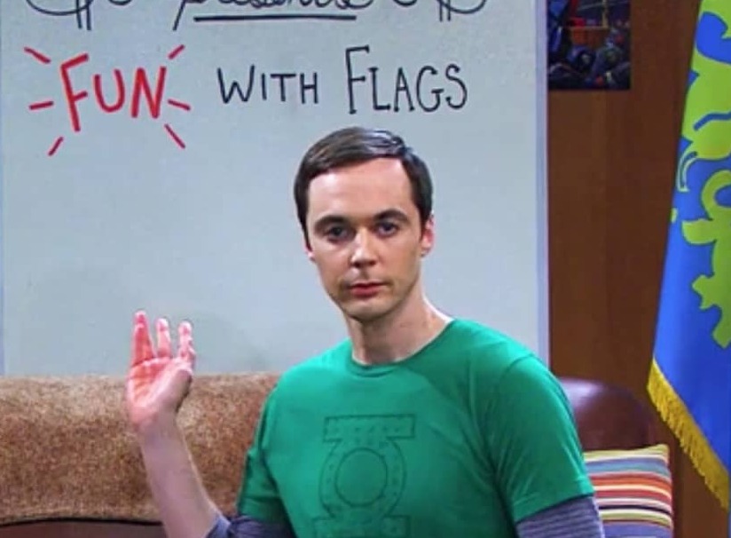 Sheldon Cooper Presents Fun with Flags meme