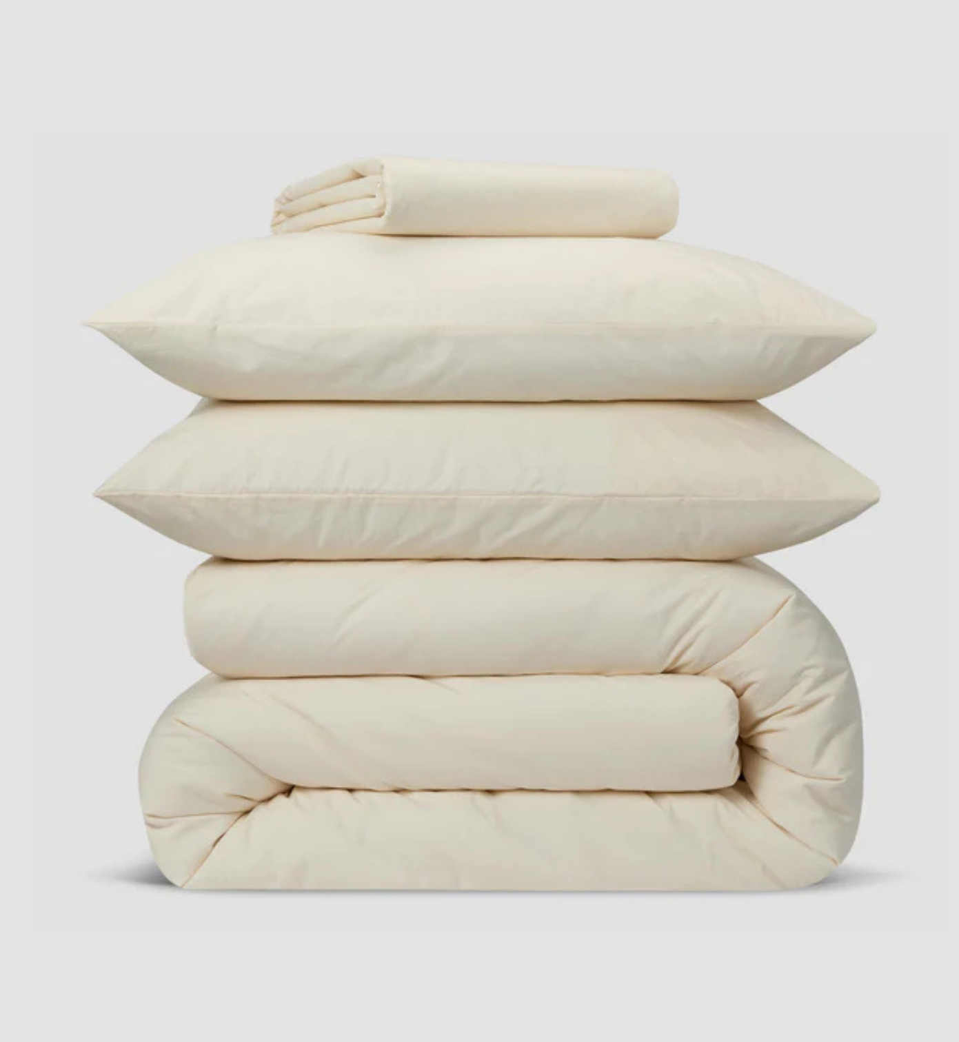 Pearl Linen Blend Duvet Cover