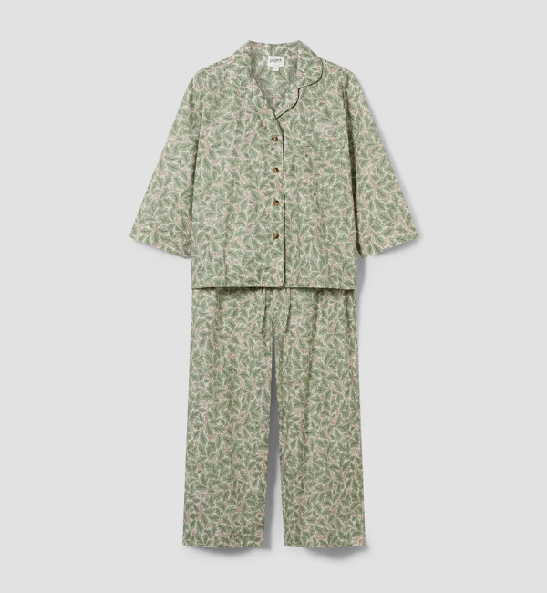 Leafy Arbour Oak Cotton Trouser Set