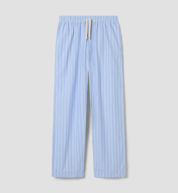 Men's Pale Blue Favourite Shirt Stripe Cotton Trousers