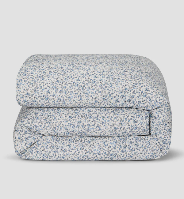Blue Mini Meadow Cotton Duvet Cover