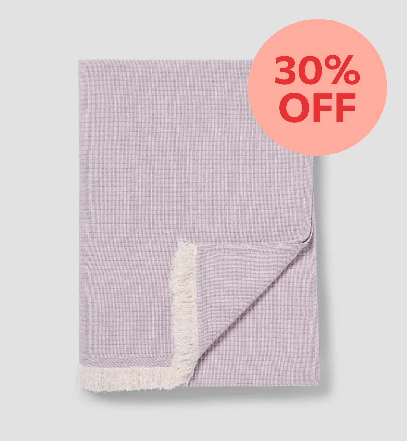 Elderberry Cotton Textured Throw