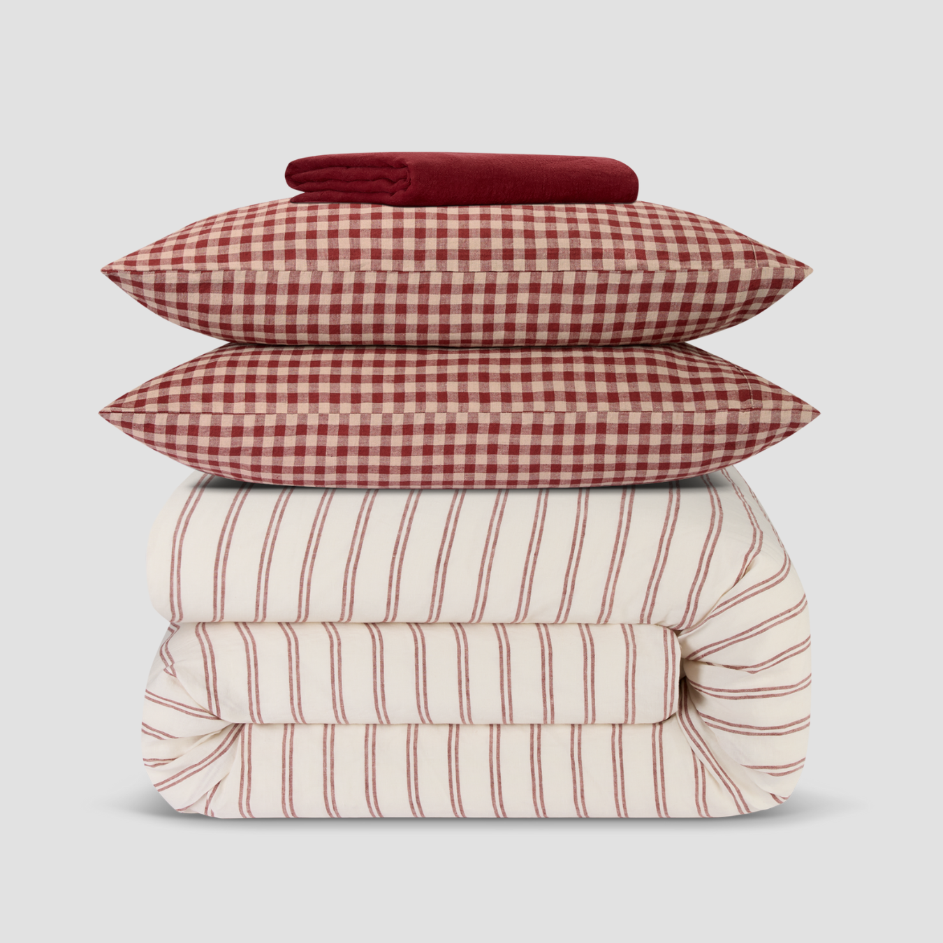 Rhubarb Kemptown Stripe Duvet Cover