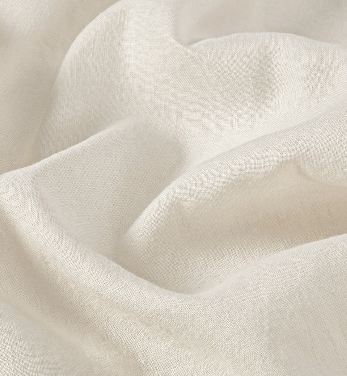 Pearl Linen Blend Duvet Cover