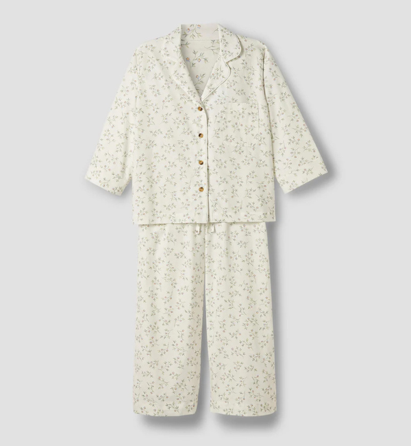 Spring Sprig Floral Cotton Trouser Set