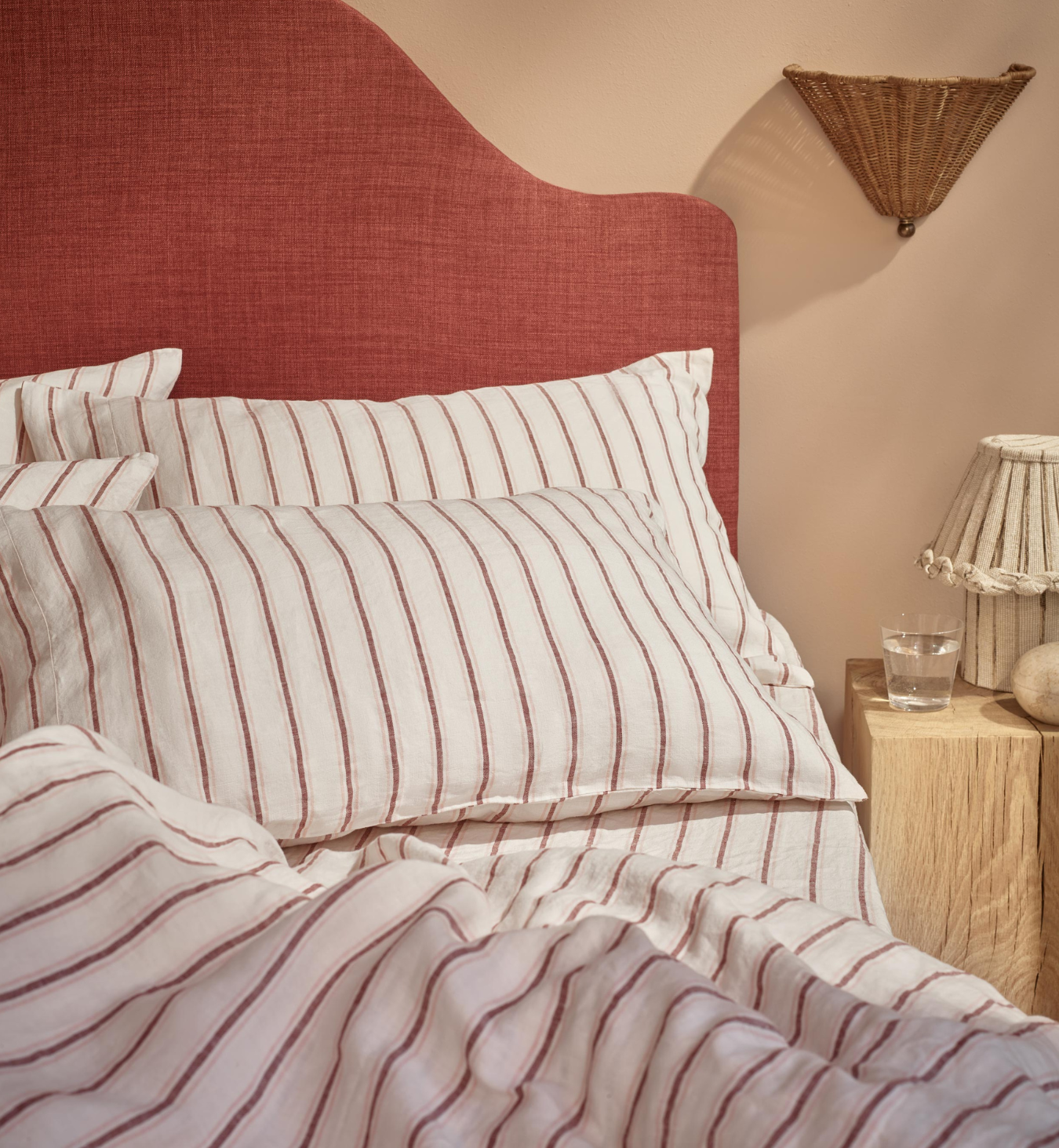 Pearl Walderton Stripe 100% Linen Pillowcases (Pair)