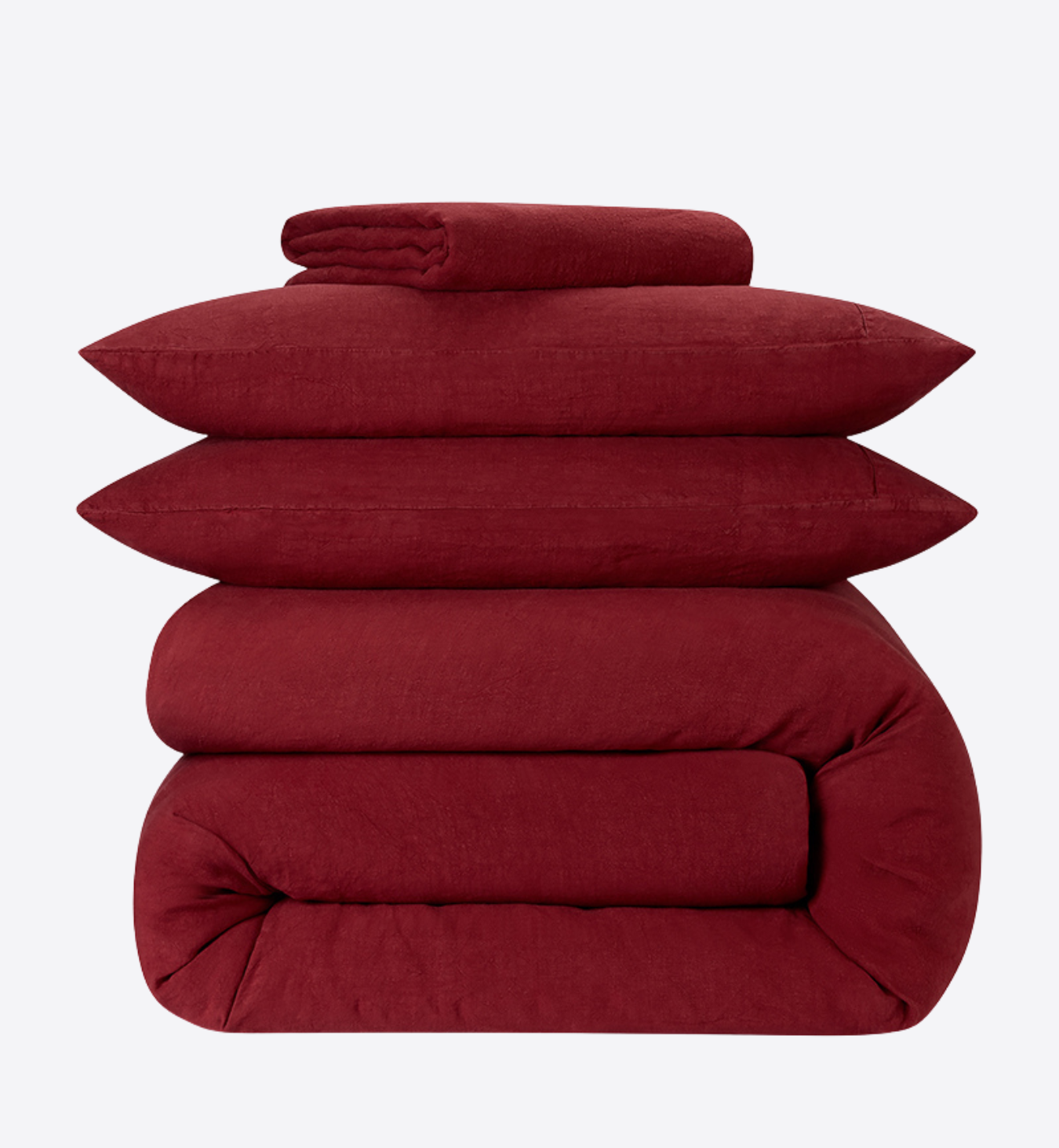 Rhubarb 100% Linen Duvet Cover
