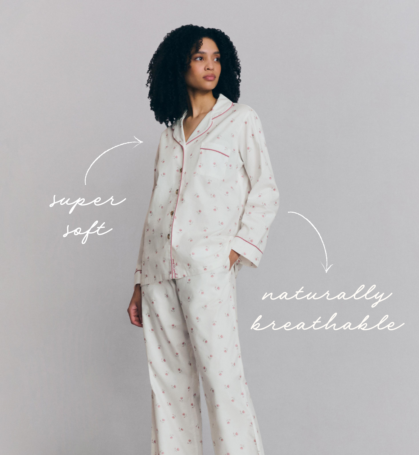 Pearl Posy Bud Cotton Trouser Set