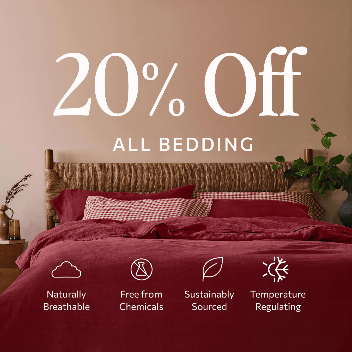 20% OFF ALL BEDDING