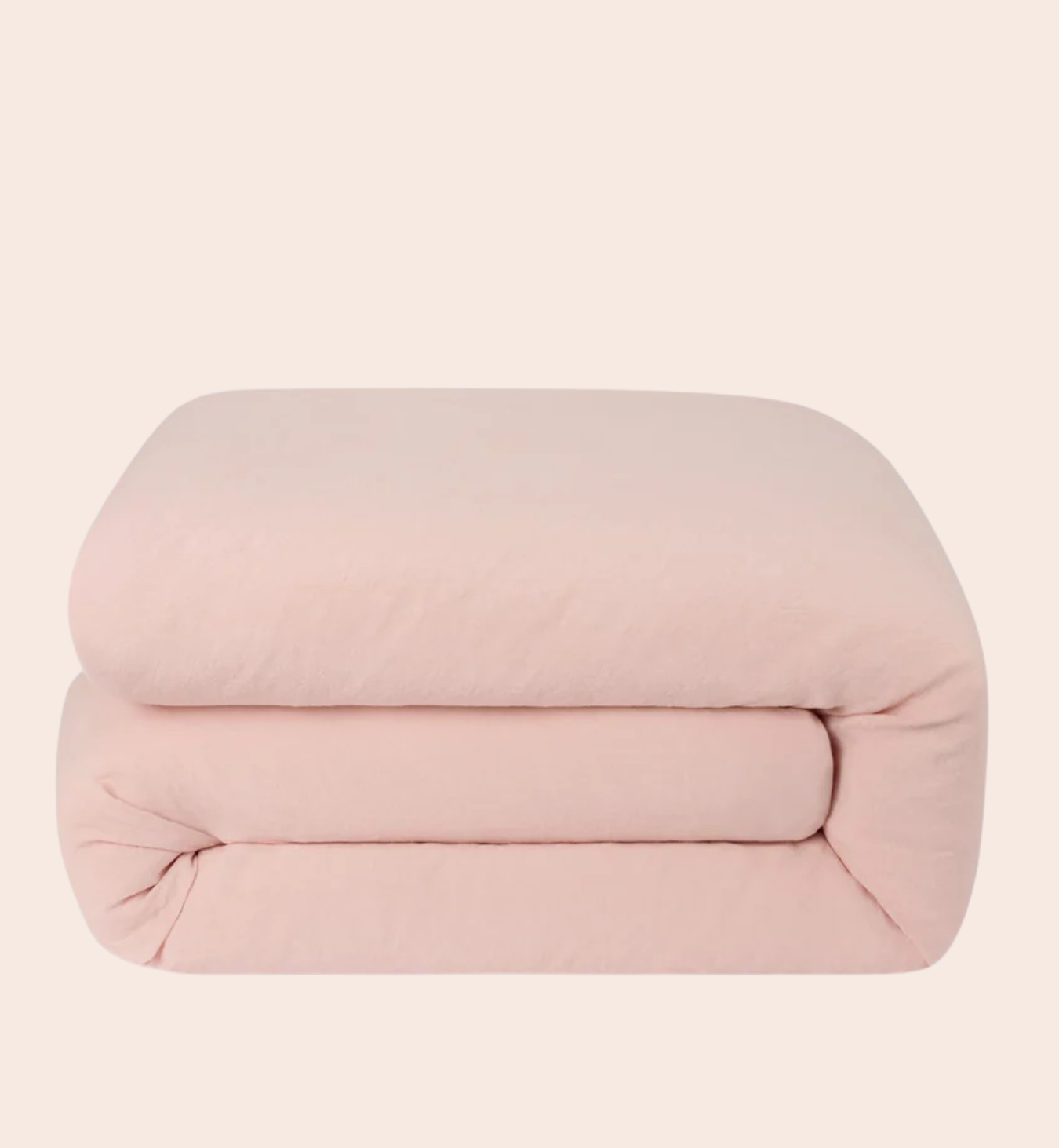 Rose Linen Blend Duvet Cover
