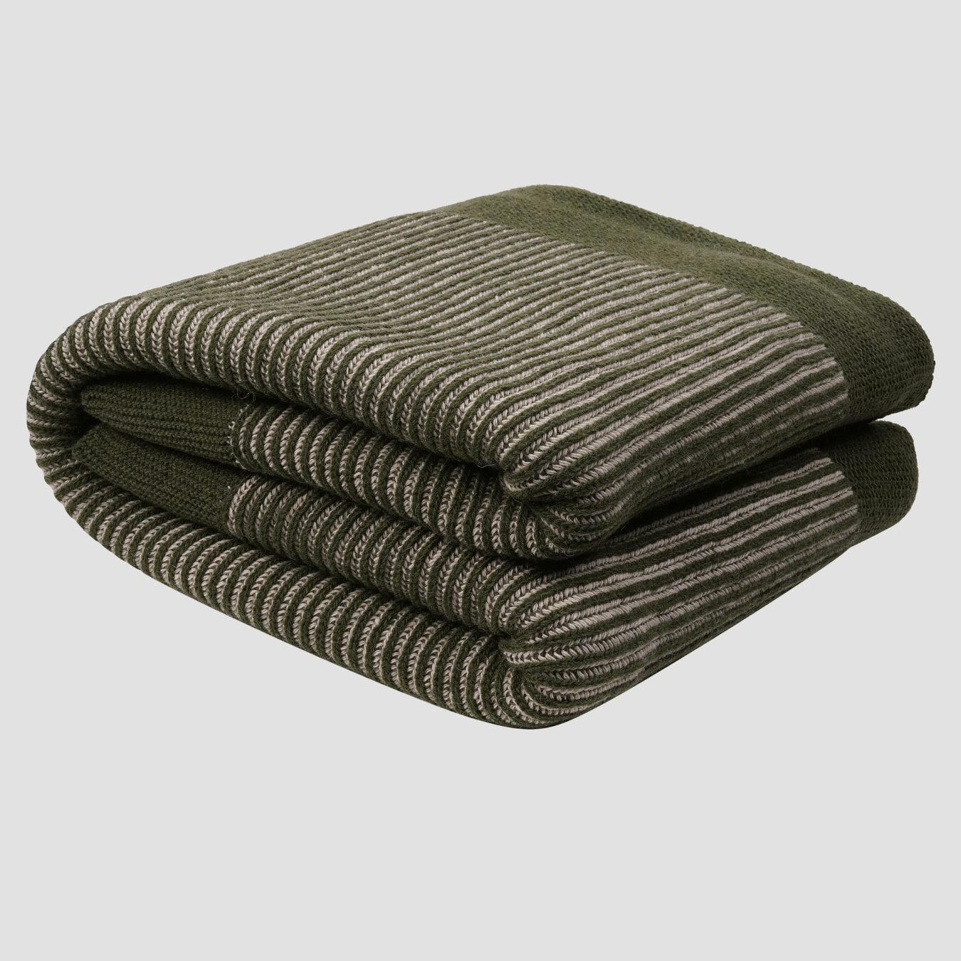 Cedar Green Knitted Throw