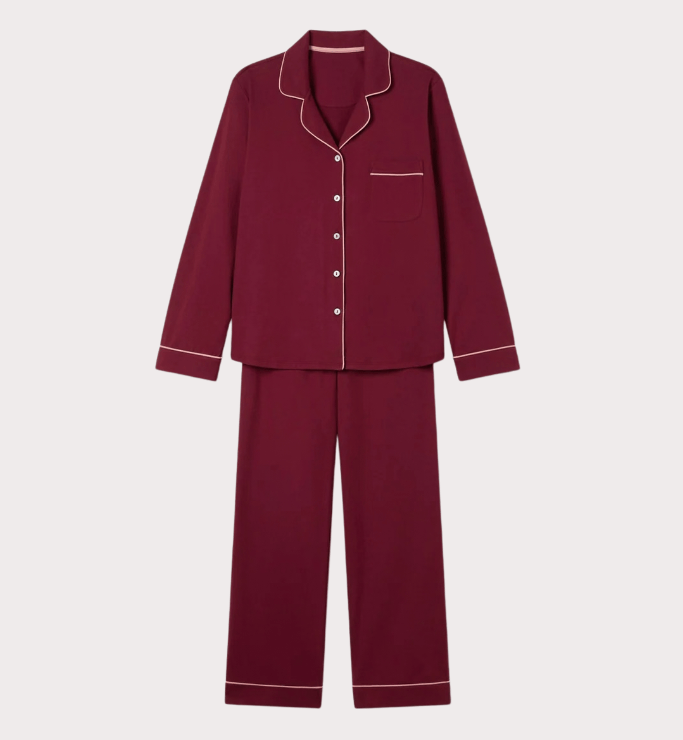 Rhubarb Cotton Jersey Trouser Set