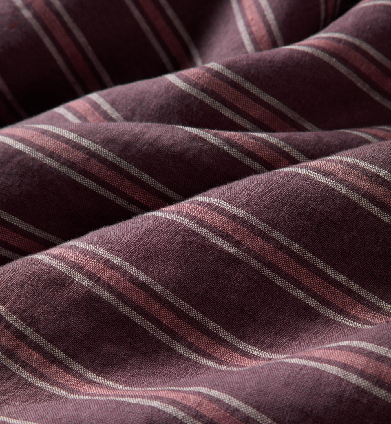 Berry Walderton Stripe 100% Linen Duvet Cover